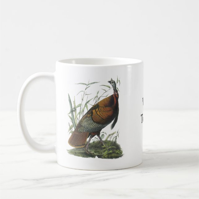 Wild Turkey, John Audubon Coffee Mug (Left)