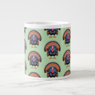 Wild turkey large coffee mug