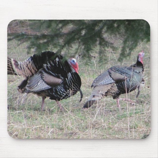 Wild Turkey Love Mouse Pad (Front)