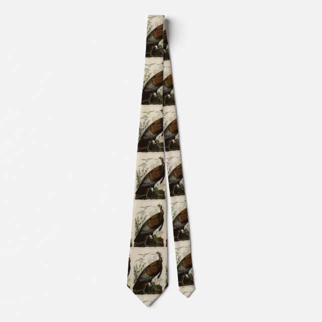Wild Turkey (Male) from Audubon's Birds of America Tie (Front)