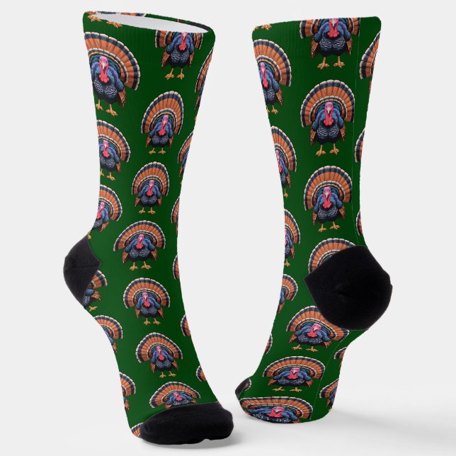 Wild turkey socks (Angled)