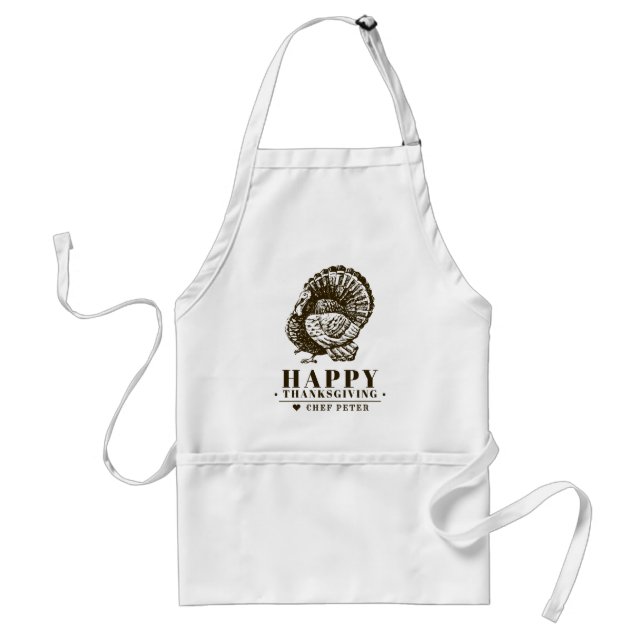 Wild Turkey | Thanksgiving Standard Apron (Front)