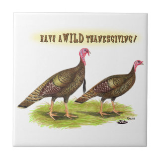 Wild Turkey Thanksgiving Tile
