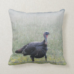 Wild Turkey Throw Pillow