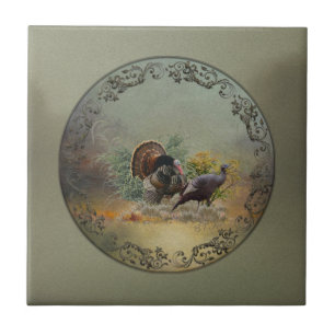 Wild turkey tile