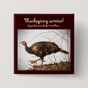 Wild Turkey Vegetarian Pin