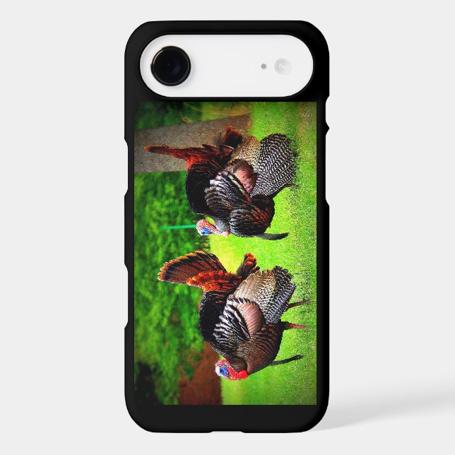 Wild Turkeys Decorated Phone Case (Back)