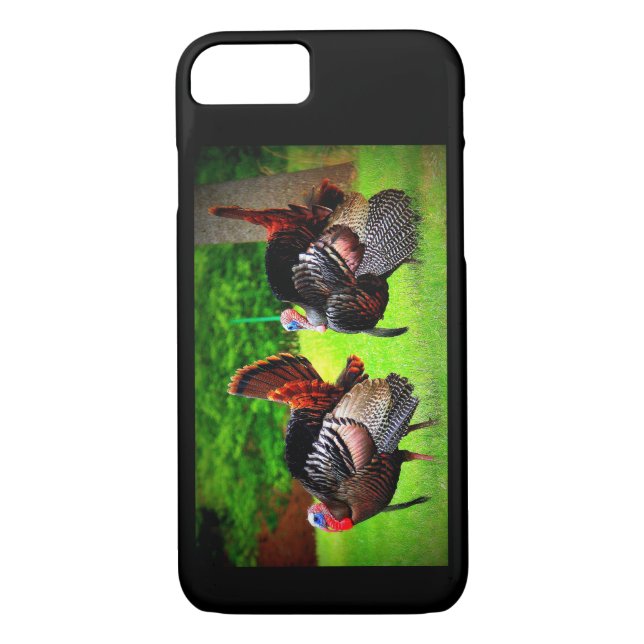 Wild Turkeys Decorated Phone Case (Back)