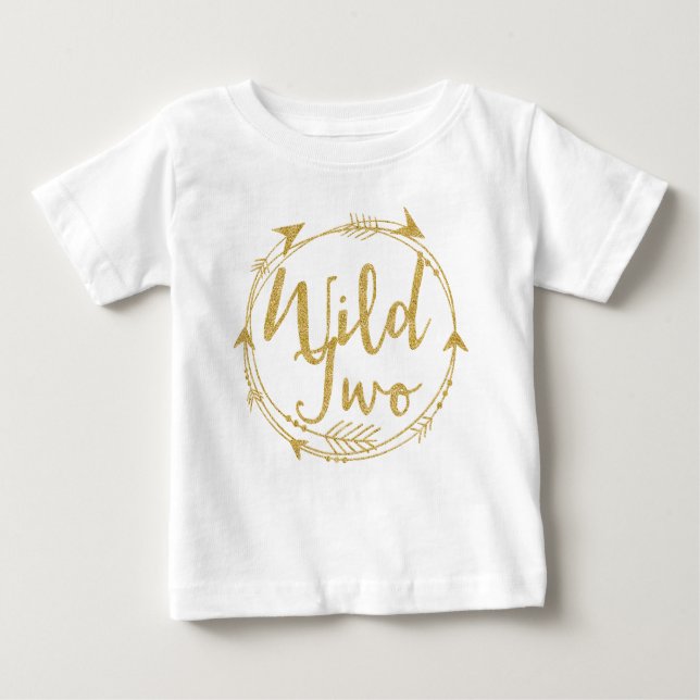 Wild Two|Two Years Old Baby T-Shirt (Front)