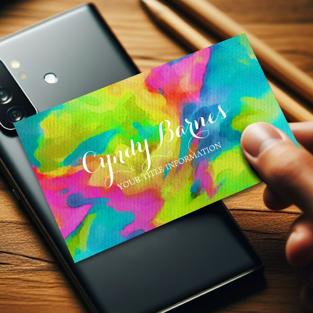 Wild Tye Dye Business Card (Creator Uploaded)