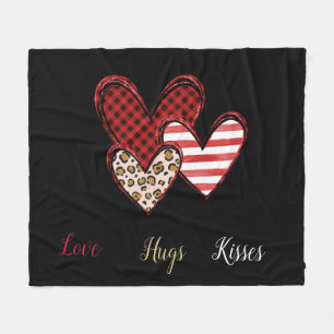 Wild valentine fleece blanket
