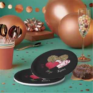 Wild valentine  paper plate