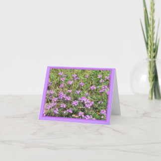 Wild Verbena Floral Notecard