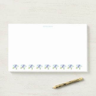 Wild Violets are Blue & Purple Personalised Post-it Notes
