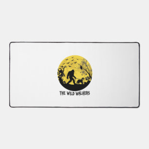 Wild Walkers Bigfoot Walking Bernese Halloween Hau Desk Mat