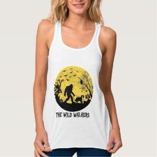 Wild Walkers Bigfoot Walking Bernese Halloween Hau Singlet