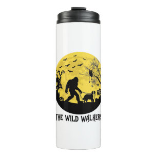 Wild Walkers Bigfoot Walking Bernese Halloween Hau Thermal Tumbler