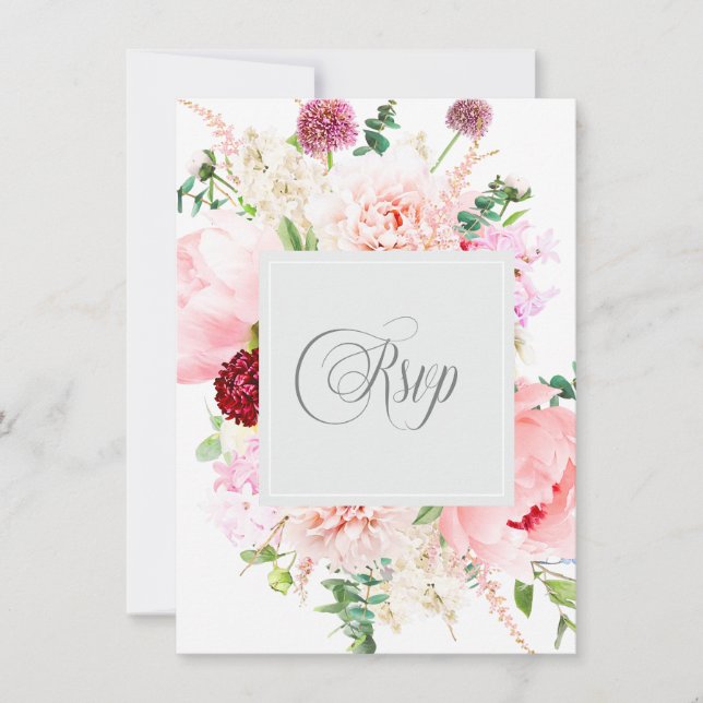 Wild Watercolor Garden RSVP | (Front)