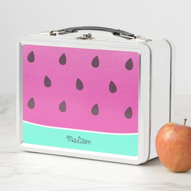 Wild Watermelon Slice | Personalised Metal Lunch Box (In Situ)