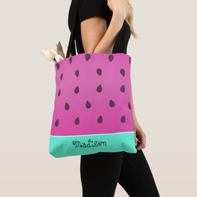 Wild Watermelon Slice | Personalised Tote Bag (Close Up)