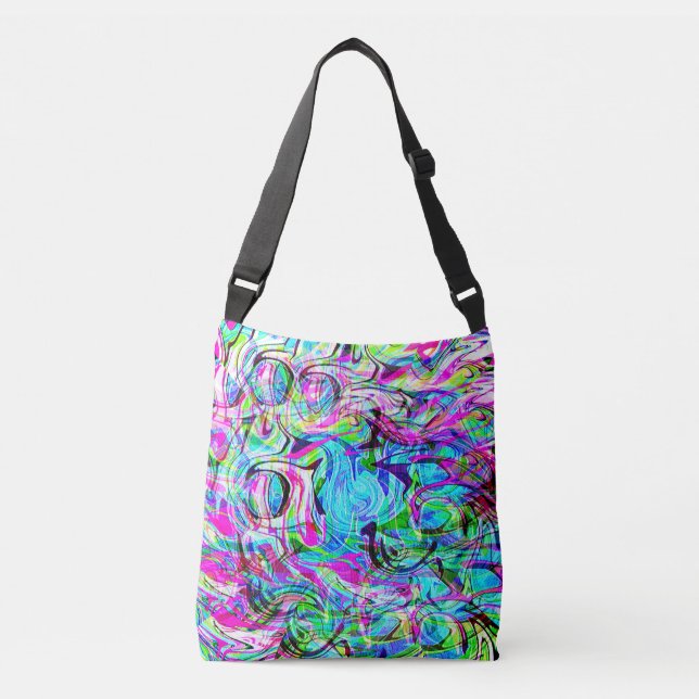 Wild waves....... crossbody bag (Front)