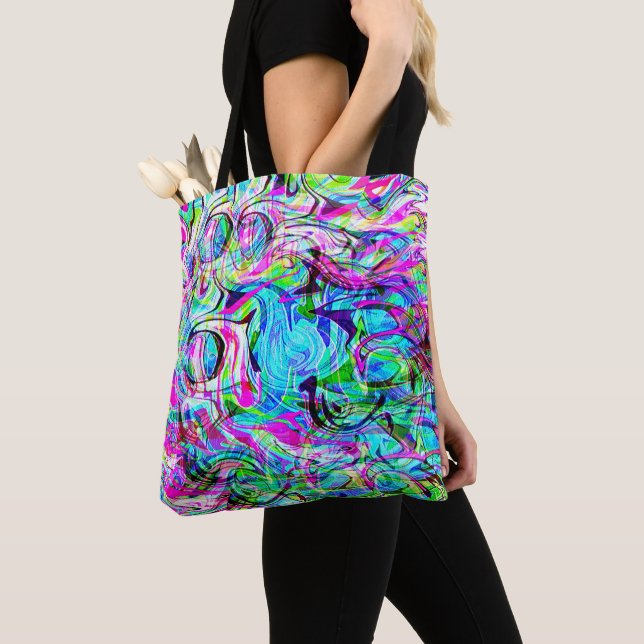Wild waves....... tote bag (Close Up)