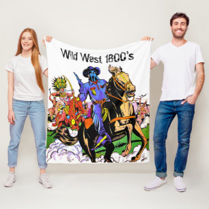 Wild West 1800 Fleece Blanket
