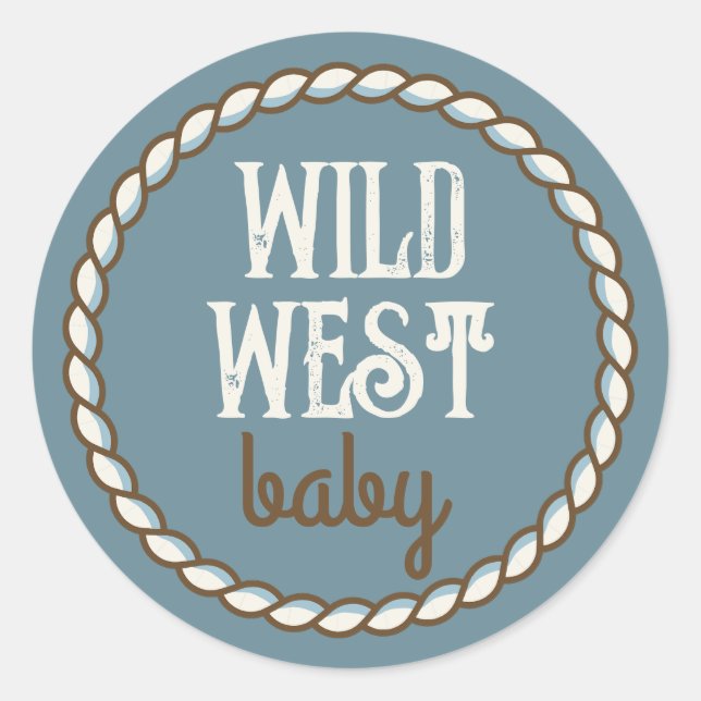 Wild West Baby Sticker (Front)