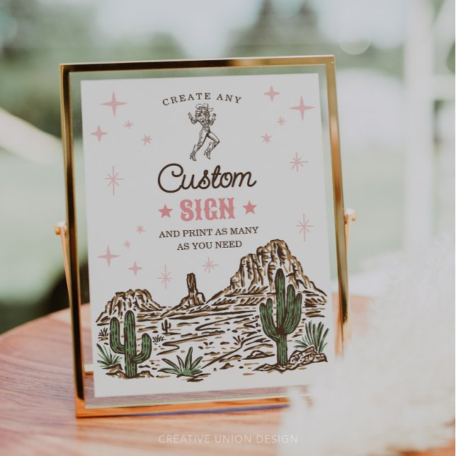 Wild West Bachelorette Last Rodeo Custom Sign (Creator Uploaded)