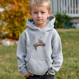 Wild West Bull Rider, Rodeo Cool Cowboy Hoodie