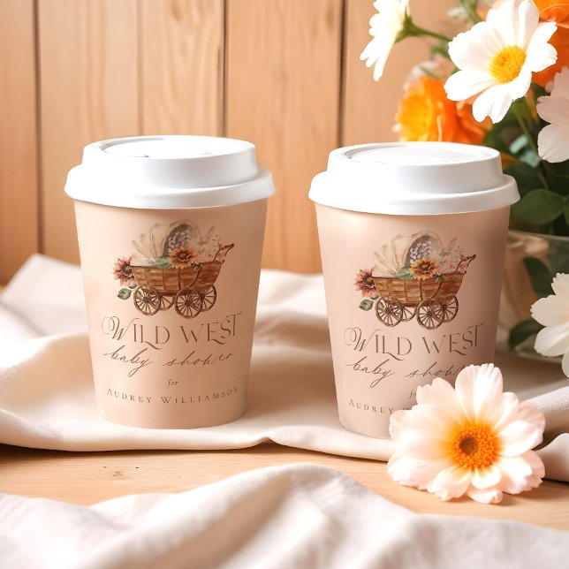 Wild West Country Western Floral Wagon Baby Shower Paper Cups (Wild West Country Western Floral Wagon Baby Shower Paper Cups)