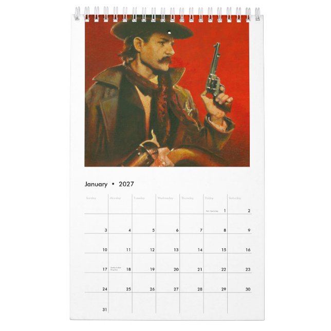 Wild West Cover Art Calendar (Jan 2027)