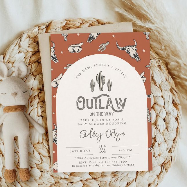Wild West Cowboy Baby Shower Invitation (Creator Uploaded)