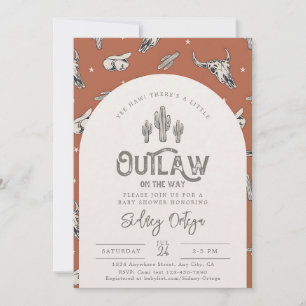 Wild West Cowboy Baby Shower Invitation