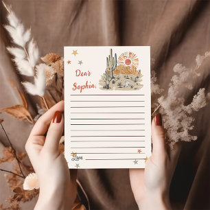 Wild West Cowboy Birthday Party Thank You Card