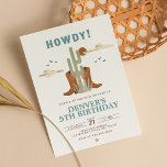 Wild West Cowboy Country Western Birthday Party Invitation<br><div class="desc">Wild West Cowboy Country Western Birthday Party Invitation. Throwing a western party? This invitation is perfect for your kid's cowboy-themed birthday party! You can change the font, text colour, and size by clicking "Tap to customise further" for mobile phones and "Edit using Design Tool" for computers/laptops. Check out Cowboy Party...</div>