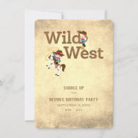 Wild West Cowboy Cowgirl Custom Child's Birthday