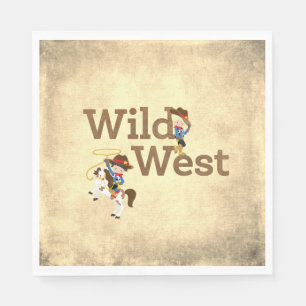 Wild West Cowboy Cowgirl Western Theme Napkin