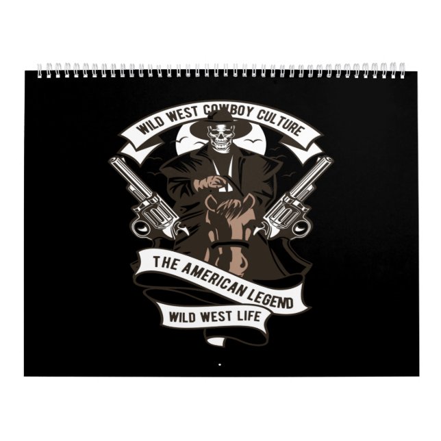 wild west cowboy culture the american legend wild calendar (Cover)