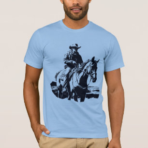 Wild West Cowboy Horse Back Riding T-Shirt