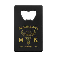 Wild West Cowboy Personalised Groomsmen Monogram