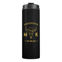 Wild West Cowboy Personalised Monogram Groomsmen