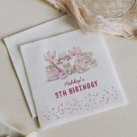 Wild West Cowgirl Kids Birthday Party Napkin<br><div class="desc">Add a rustic charm to your birthday bash with our Country Girl Birthday Party Napkins! Featuring a farm cow, classic cowgirl items, and vibrant party confetti, they're the perfect blend of playful and chic. Set the table with these napkins and watch as your party turns into a pleasant down-home celebration!...</div>