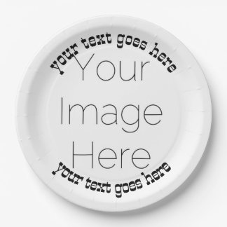 wild west custom photo kids party western cowboy  paper plate