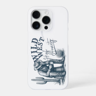 Wild West High Anxiety Funny Western Design iPhone 16 Pro Case
