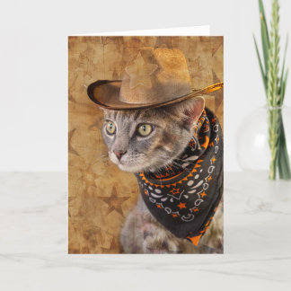 Wild West Kitty Notecard