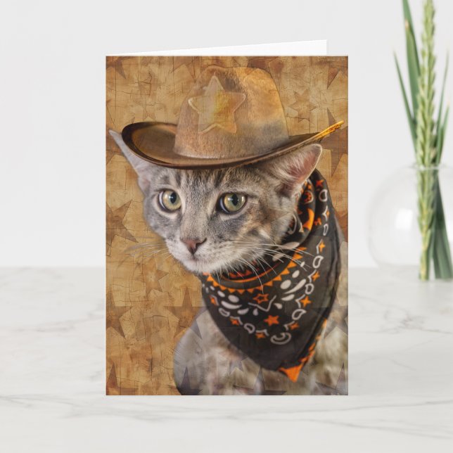 Wild West Kitty Notecard (Front)