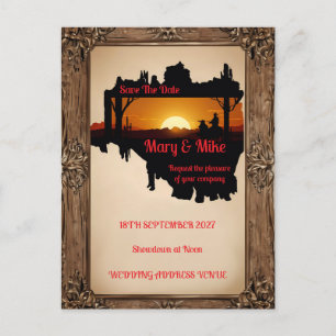 Wild West Novelty Wedding Invitation