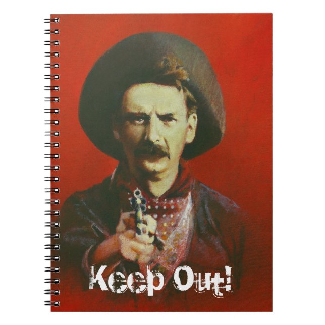 Wild West Outlaw Note Pad Notebook (Front)