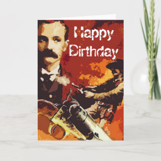 Wild West Pop Art Birthday Card